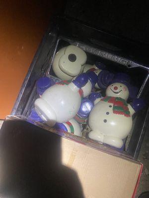 mini blow mold snowmen