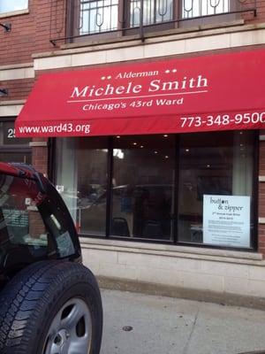 Awning for Michelle Smith's Ward Office