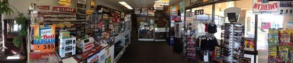 Panorama view of TJ Cigarettes