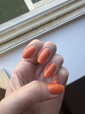 Orange nails