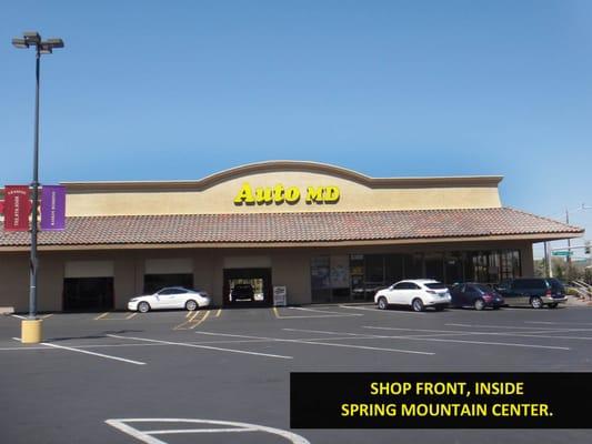 SHOP FRONT, INSIDE
SPRING MOUNTAIN CENTER.