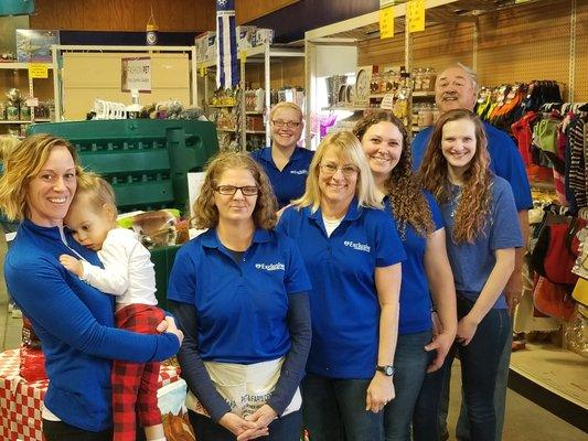 Part of our friendly staff during our 2018 Fall Holiday Open House