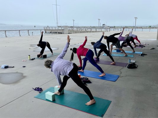 Yoga on the Platform