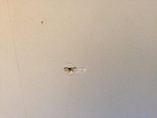 Hole in the wall. How much trouble would that be to fix?