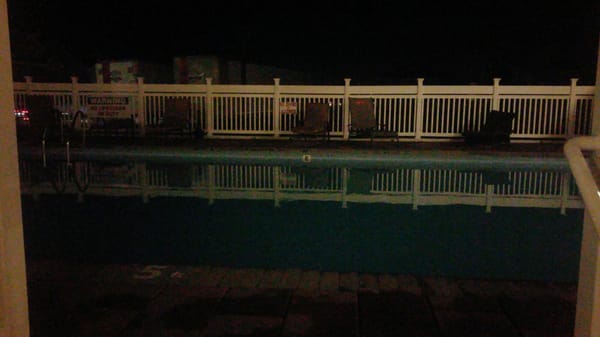 The pool...