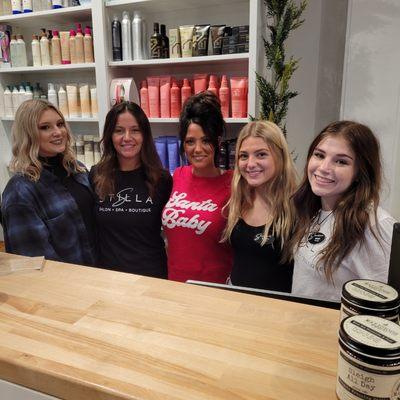 Left to right  Kylee (Makeup Artist), Kim (Massage Therapist), Karsy and Sarah (Our Boutique Bad-asses)