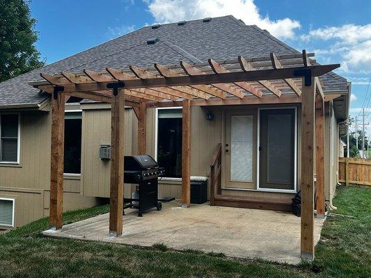 We specialize in pergolas