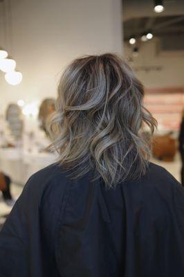 A smokey bronde with fun texture!