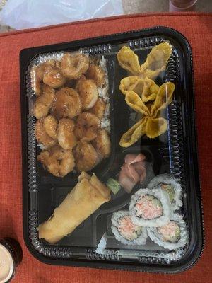 Shrimp bento box