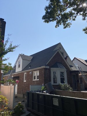 Complete roof replacement using Timberline architectural shingles.