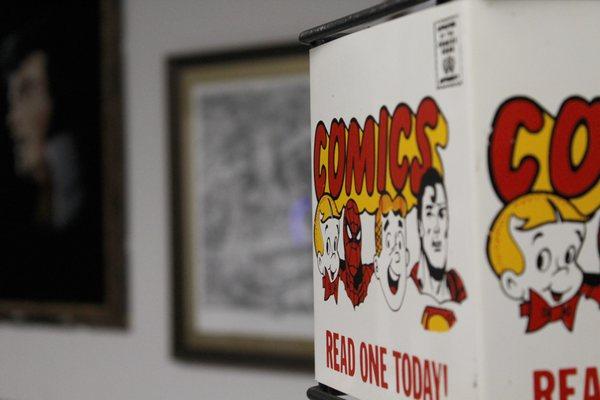 Vintage comic book stand