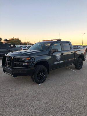 Roughneck Bumper on new Texas Game Warden Trucks