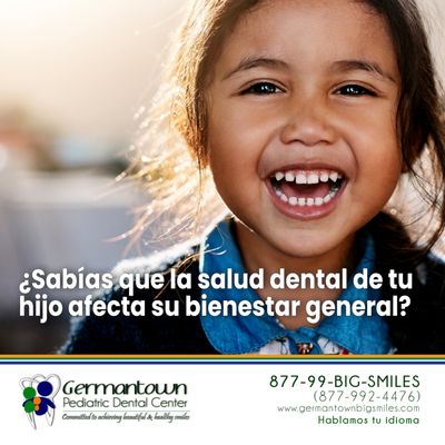 La salud dental de tu hijo afecta su bienestar general. Mantén sus dientes sanos para un cuerpo feliz y fuerte. Visítanos regularmente.