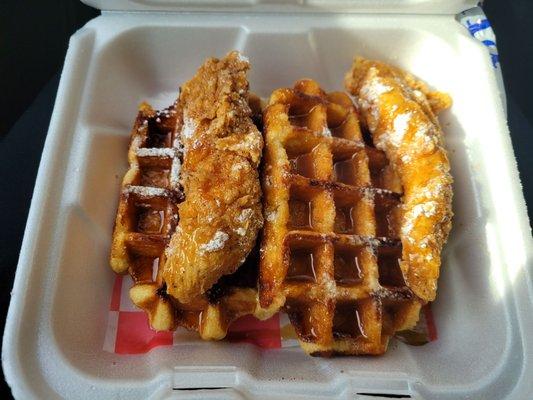 Chicken Tenders and Waffles