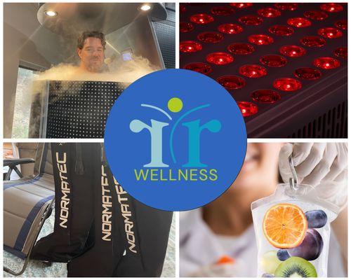 Cryotherapy, Red Light therapy, Compression therapy, IV hydration