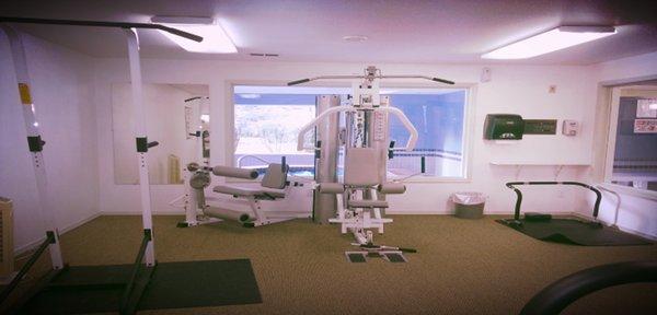 Gym with equipment