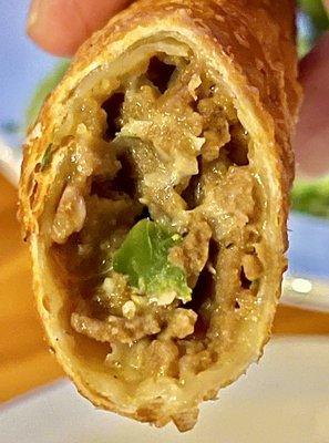 Cheeseburger Egg roll appetizer