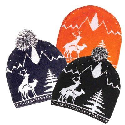 Reindeer beanies in three color options