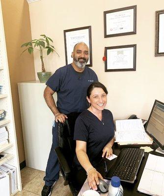 Dr. Uppal & our office manager Maribel! :)