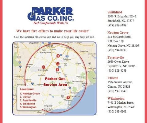 With five locations, it is convenient to receive any of our services.