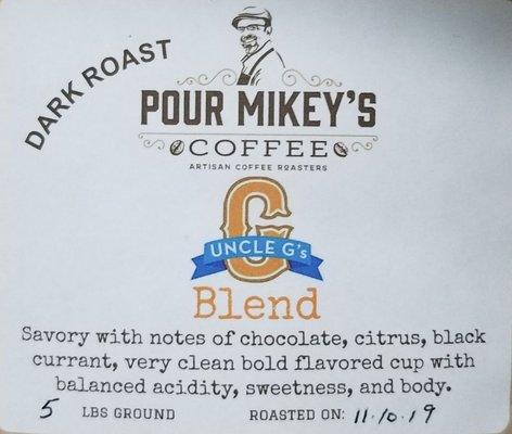 Proudly serving Pour Mikey's premium coffee.