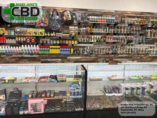 Mary Jane's CBD Dispensary's is the top smoke shop on Strickland Bridge Rd in Fayetteville,NC! #CBD #Store #Vape #Shops #tobacco #store