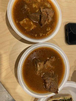 Birria enough to split into two small bowls