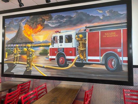 Wall decor at Firehouse.