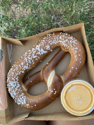 Concessions Soft Pretzel with Cheese.   Very good and reasonably priced.