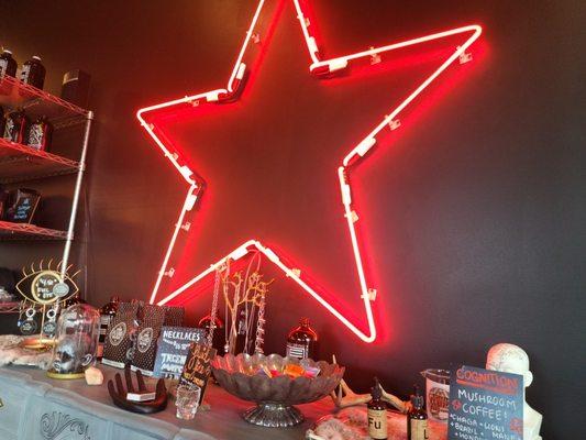 Our signature Neon Star-- custom made in NWI.