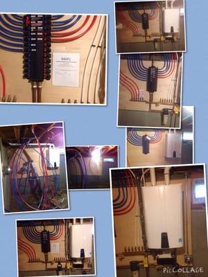 FULL PLUMBING RENOVATION INCLUDING A NAVIEN TANKLESS HOT WATER HEATER SYSTEM, INDIVIDUAL HOT/COLD/RECIRC LINES.