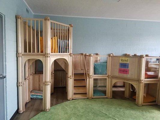 Our new children's library and special reading nooks.