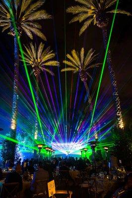 Laser Light Show for Corporate Event