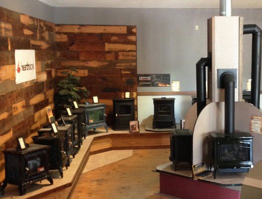 Hearthstone wood stoves - stunning soapstone construction in a variety of sizes and color combinations.