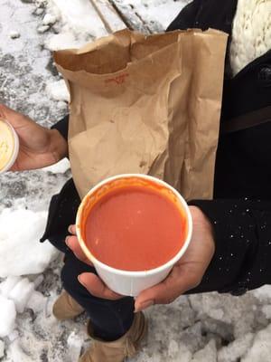 Tomato soup combo