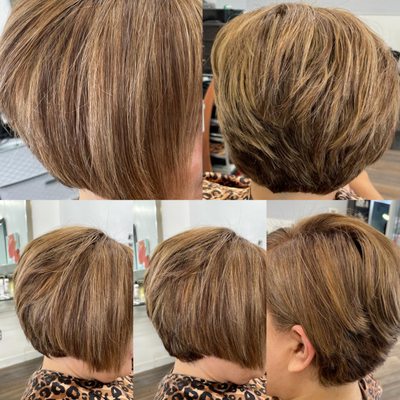 #hairoftheday, #haircare, #instahair, #colorexpert, #hairstylist, #transformation, #instabeauty, #hairgoals #highlights #shorthairstyles