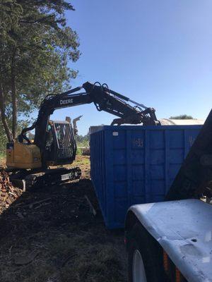 Dumpster Rental for General Debris, concrete and soil.