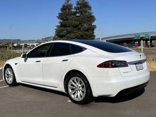 Tesla Model S Ceramic Tints - 35% fronts and 5% Rear