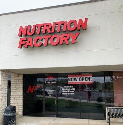 Nutrition Factory in Boerne, TX is now open!