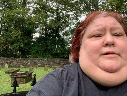 Me with the Cemetery behind me, part 1.