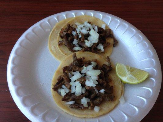 Asada Tacos, no cilantro