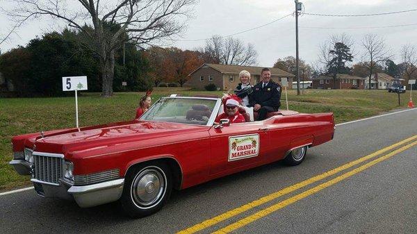 My Caddie in the Christmas Parade