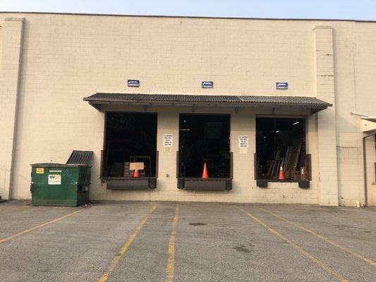 Loading dock & will call area