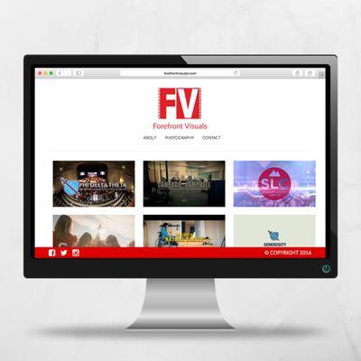 Portfolio Website for Forefront Visuals | Video Production Agency