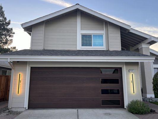 CHI Skyline Flush, Dark Oak, Tinted Windows on the Right look great, modern, and rich!