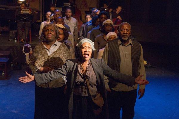 HARRIET TUBMAN: WHEN I CROSSED THAT LINE TO FREEDOM a two act folk opera by Nkeiru Okoye. Photo by Richard Termine.