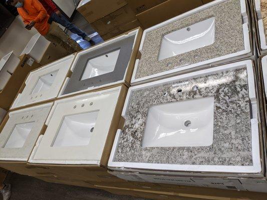 rectangle box vanity tops