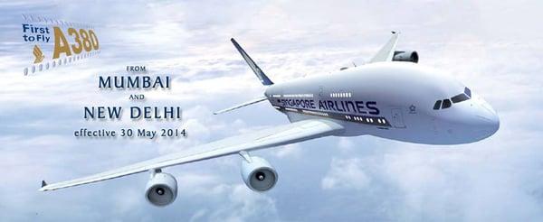 Welcome A 380 to India.