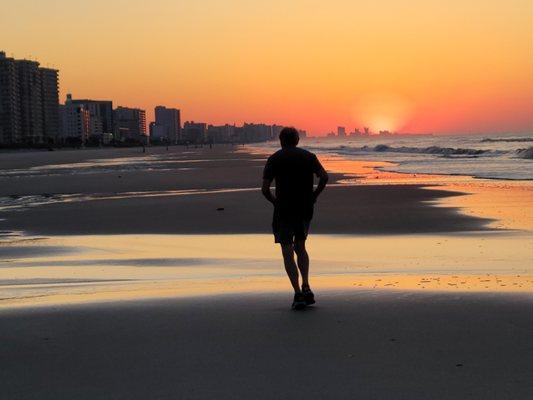 Wee  morning exercise at the Beach is the best. NMB, SC