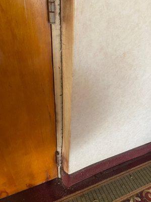 Mold on door frame